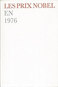 Nobel Prizes 1976 by W. Odelberg
