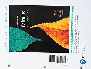 Calculus & Its Applications Books a la Carte Edition plus MyLab Math with Pearson eText -- 24-Month Access Card Package (14th Edition)