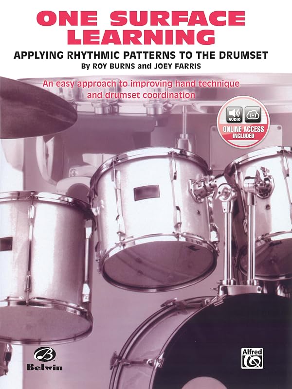 One Surface Learning: Applying Rhythmic Patterns to the Drumset, Book & Online Audio by Roy Burns