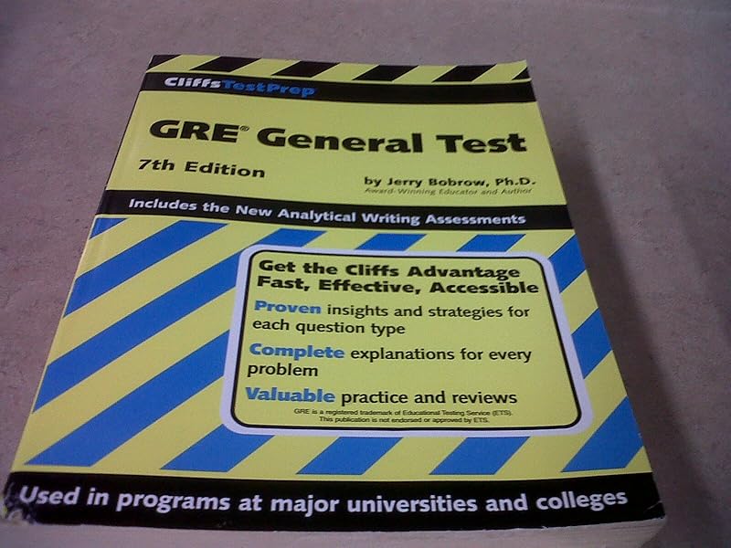 Cliffstestprep Gre General Test by Jerry Bobrow