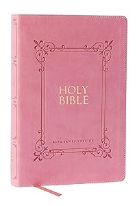 KJV Holy Bible: Large Print with 53,000 Center-Column Cross References, Pink Leathersoft, Red Letter, Comfort Print: King James Version by Thomas Nelson