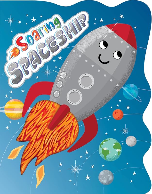 Soaring Spaceship - Touch and Feel Board Book - Sensory Board Book by Little Hippo Books