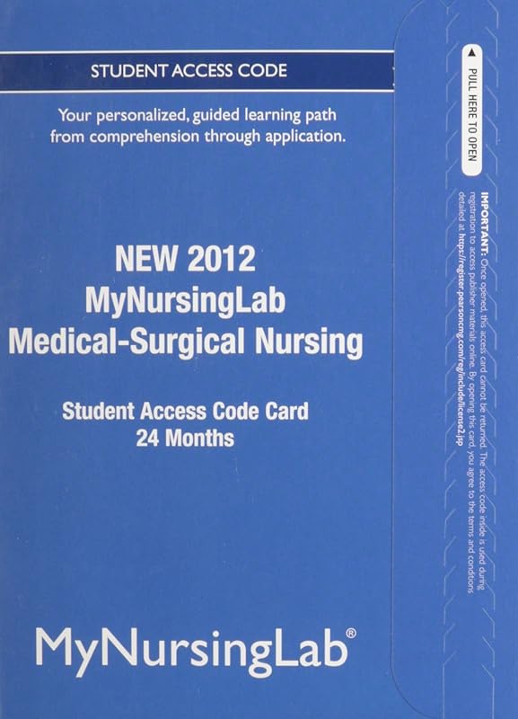 Medical-Surgical Nursing Access Code by Inc. Pearson Education