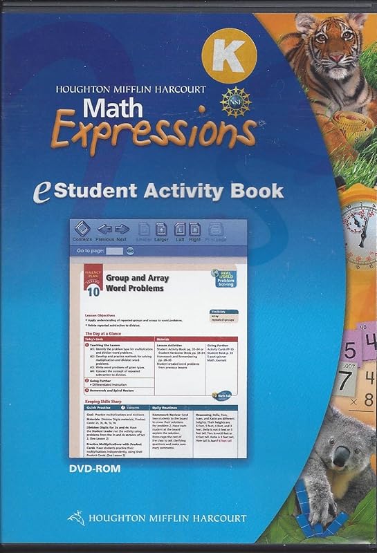 Math Expressions, Grade K Estudent Activity Book Cd-rom: Houghton Mifflin Math Expressions (Math Expressions 2009 - 2012) by Hmh