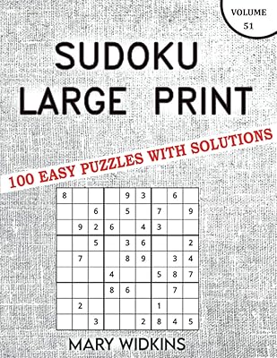 Sudoku Large Print 100 Easy Puzzles With Solutions: Sudoku Puzzle Pack For Adults To Keep Brain Healthy