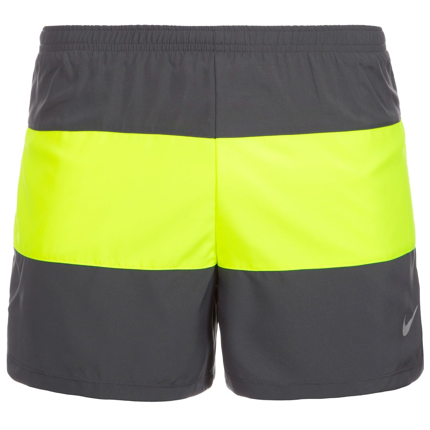 

Nike Men's 4" Color Block Running Shorts, Volt, Large