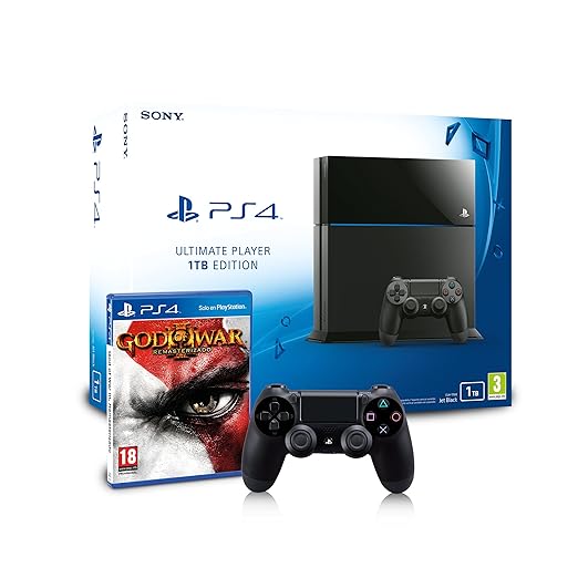 Oferta de la PlayStation 4 - Consola 1TB + God of War 3 - Remasterizado + Mando DualShock 4 Adicional gracias al Amazon Premium Day