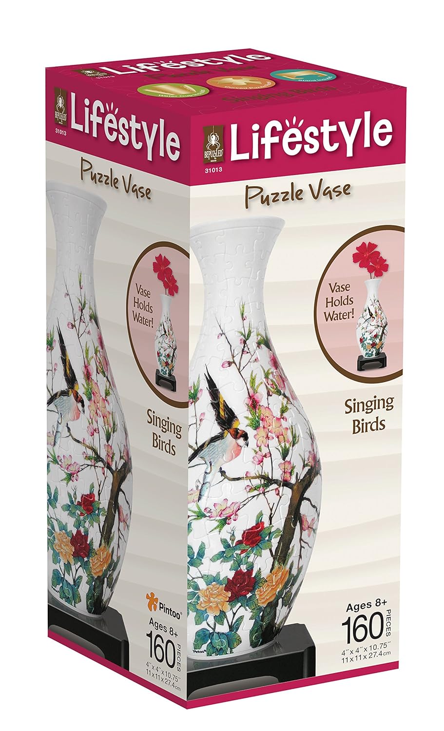 

BePuzzled Lifestyle Singing Birds 3D Puzzle Vase