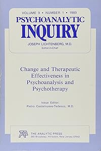 Change and Therapy: Psychoanalytic Inquiry, 9.1 by Pietro Castelnuovo-Tedesco