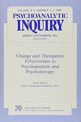Change and Therapy: Psychoanalytic Inquiry, 9.1
