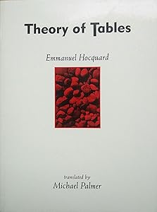Theory of Tables by Emmanuel Hocquard