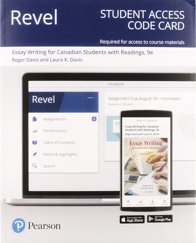 Revel for Essay Writing for Canadian Students -- Access Card by unknown author