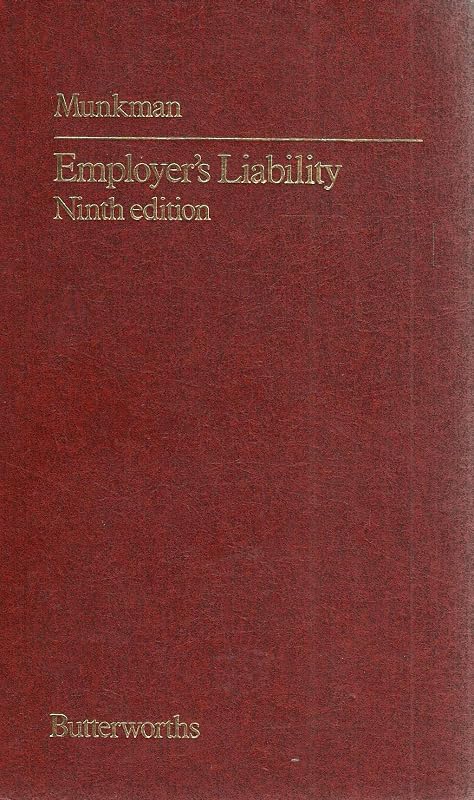 Employer's liability at common law by John H Munkman