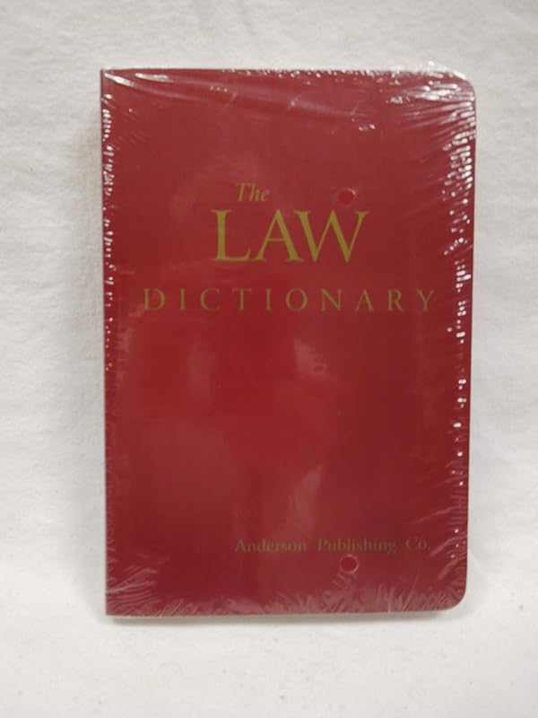 The Law Dictionary by Anderson Publishing Staff