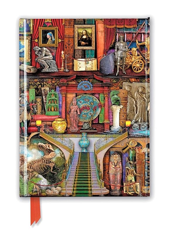 Aimee Stewart: Museum Bookshelves (Foiled Journal) (Flame Tree Notebooks) by Flame Tree Studio