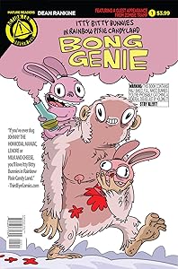 Itty Bitty Bunnies in Rainbow Pixie Candy Land: Bong Genie by Dean Rankine
