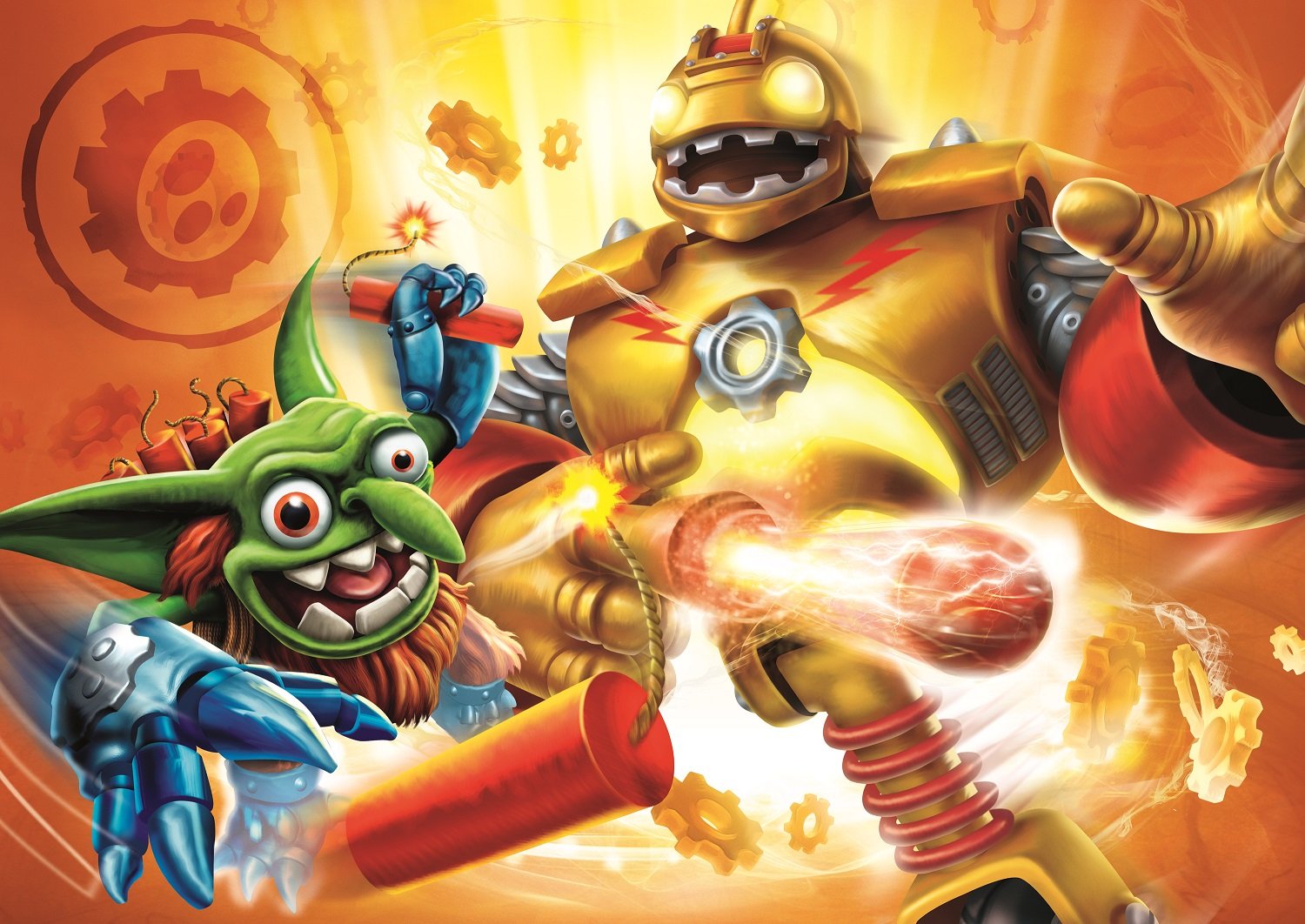 new 100 pc skylanders bouncer giants mega jigsaw puzzle foul