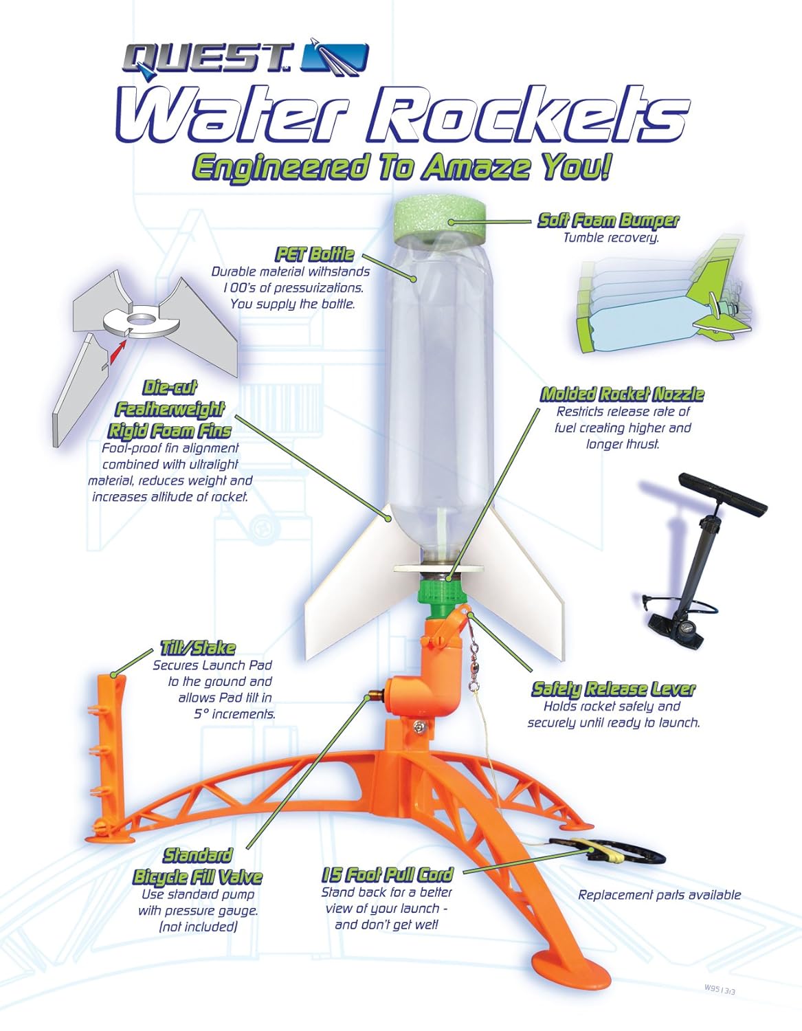 

Quest aerospace Water Rocket Single Kit