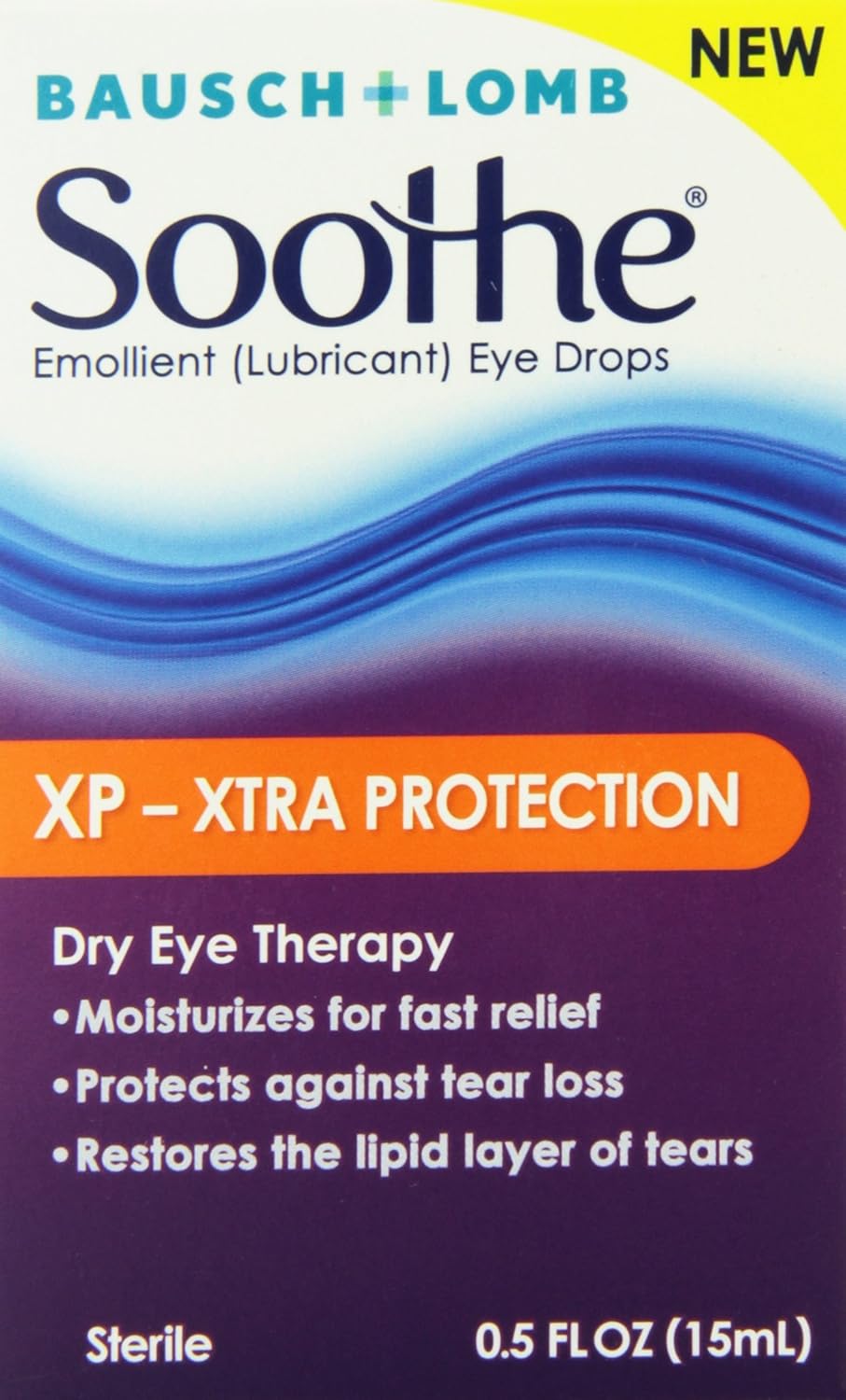 soothe xp emollient lubricant eye drops, 0.5 fluid ounce