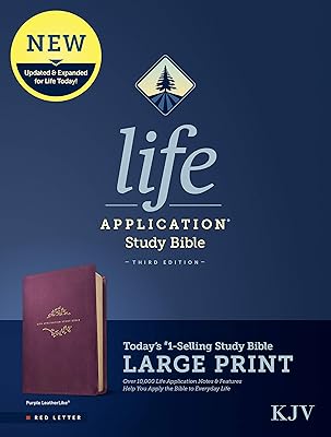 KJV Life Application Study Bible, Third Edition, Large Print (LeatherLike, Purple, Red Letter)