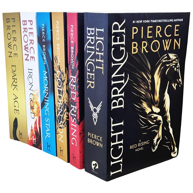 The Red Rising Series 6 Books Collection Set (Red Rising, Golden Son, Morning Star, Iron Gold, Dark Age & Light Bringer) by Pierce Brown