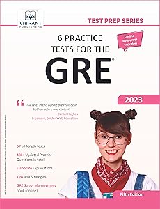 6 Practice Tests for the GRE (Test Prep Series) by Vibrant Publishers