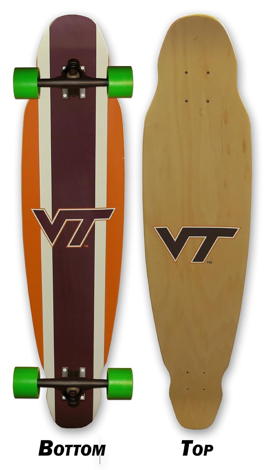 

Virginia Tech Longboard Skateboard Complete Virginia Tech Made In the USA