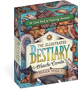 The Illustrated Bestiary Oracle Cards: 36-Card Deck of Inspiring Animals (Wild Wisdom) by Maia Toll