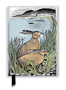 Angela Harding: Rathlin Hares (Foiled Journal) (Flame Tree Notebooks)
