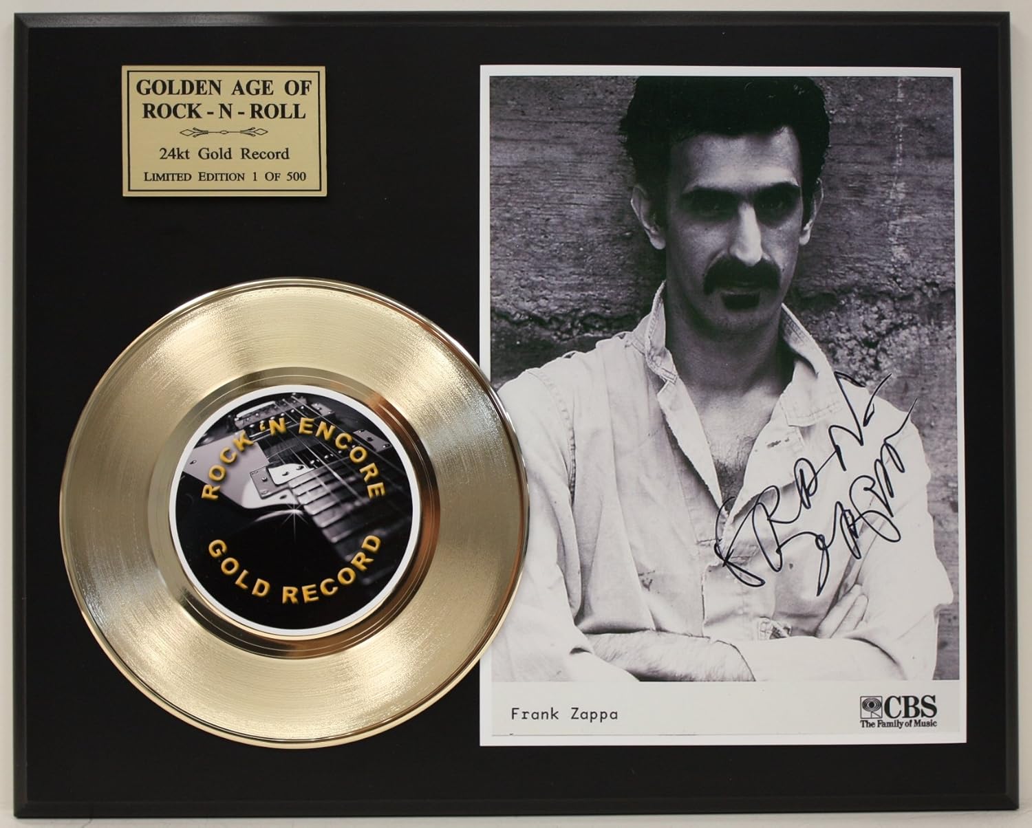 

Frank Zappa Gold Record Signature Series LTD Edition Display