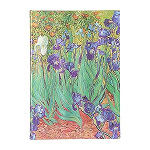 Paperblanks | Van Gogh's Irises | Sketchbook | Grande | Elastic Band Closure | 112 Pg | 200 GSM
