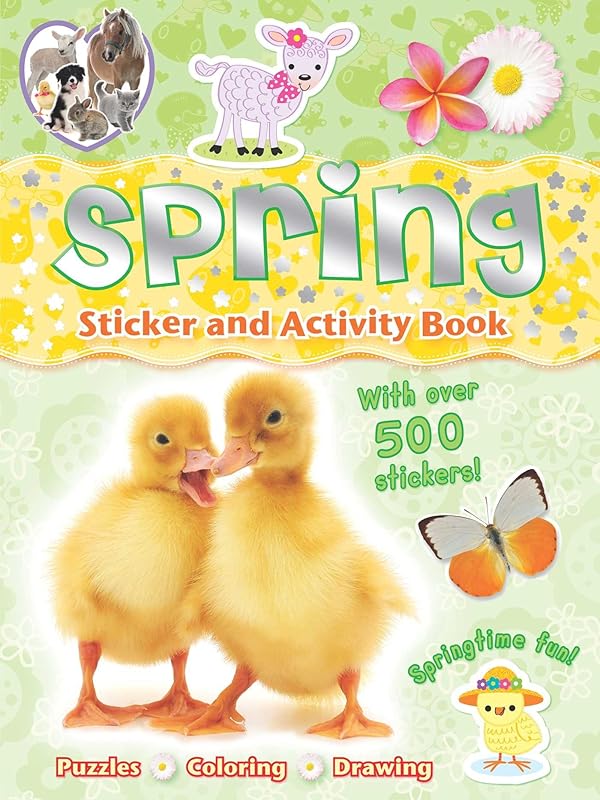 Spring Sticker and Activity Book by Gemma Cooper