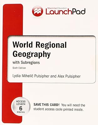 LaunchPad for Pulsipher's World Regional Geography with Subregions (Six Month Access)