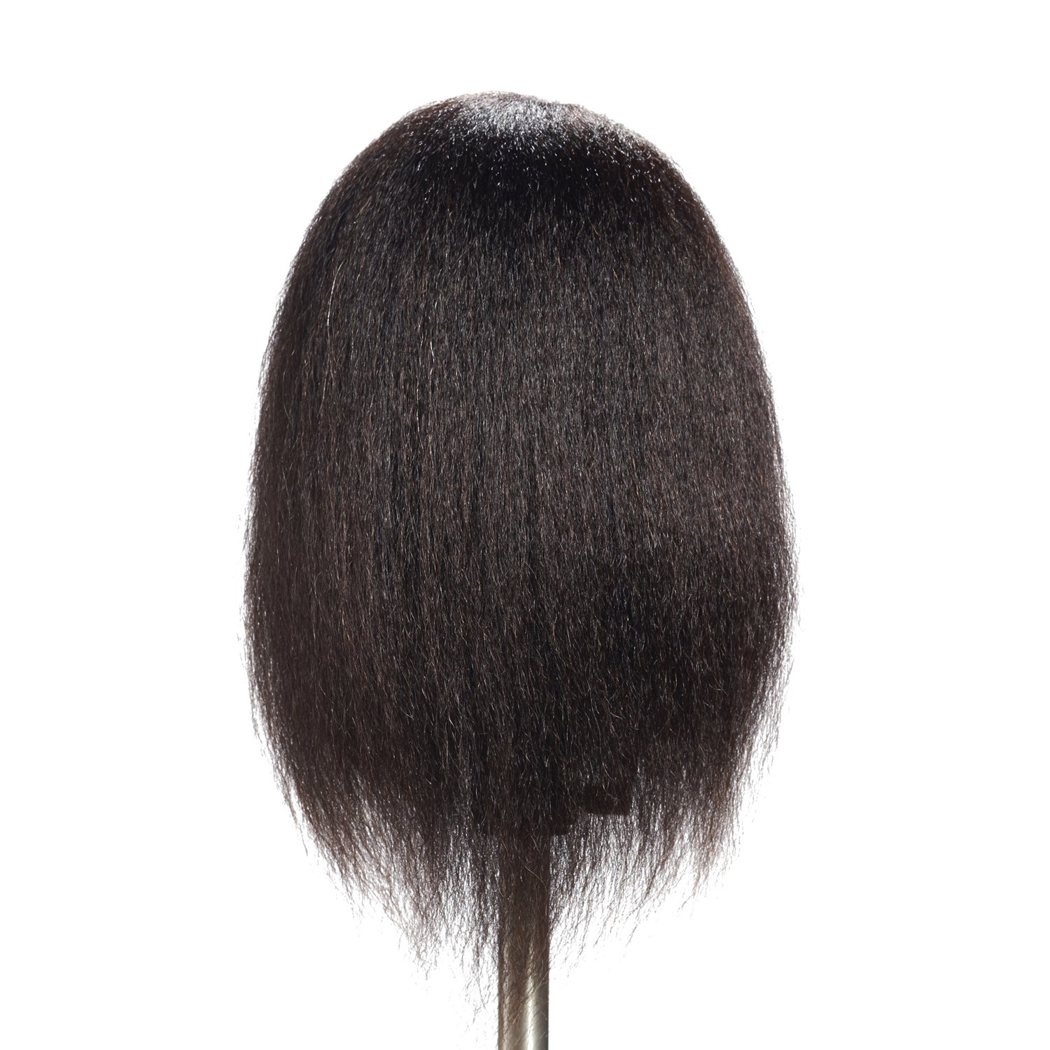 Testa di manichino 100% capelli veri, 16-18 pollici, testa da addestramento per parrucchieri e per la pratica di styling, testa di bambola per cosmetologia e per esercitazioni di trecce._voghion.com