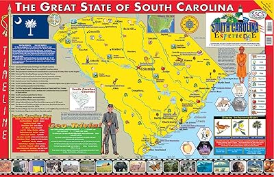 South Carolina Poster Map