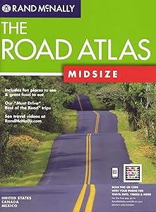 Rand McNally The Road Atlas Midsize: United States, Canada, and Mexico; Includes QR (Quick Response) Codes for use with Mobile Phones with Camera or Smartphones