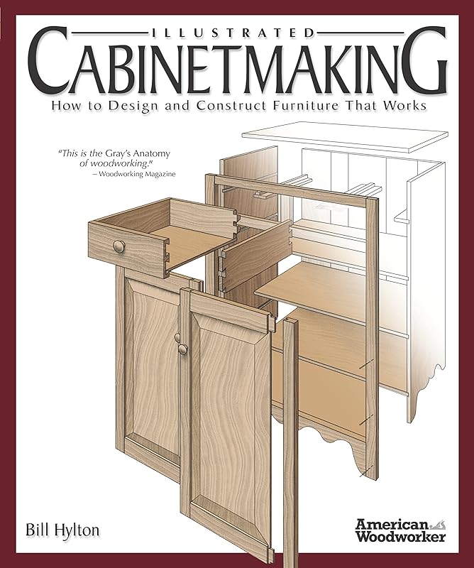 Illustrated Cabinetmaking: How to Design and Construct Furniture That Works (Fox Chapel Publishing) Over 1300 Drawings & Diagrams for Drawers, Tables, Beds, Bookcases, Cabinets, Joints & Subassemblies by Bill Hylton