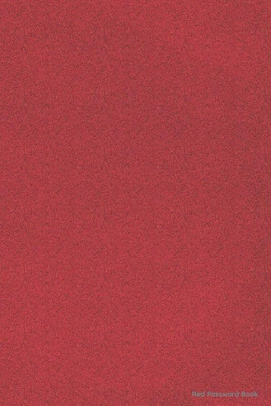 Red Password Book: Internet Password Organizer Log Book/ This password keeper is separated into Categories- Simple Design,Large Format, Flexible Soft Red/Black Glossy Cover. by Household Organizing #1