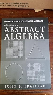 Instructors Solutions Manual to Abstract Algebra