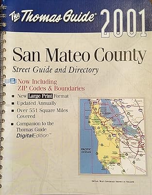 Thomas Guide 2001 San Mateo County (SAN MATEO COUNTY STREET GUIDE AND DIRECTORY)