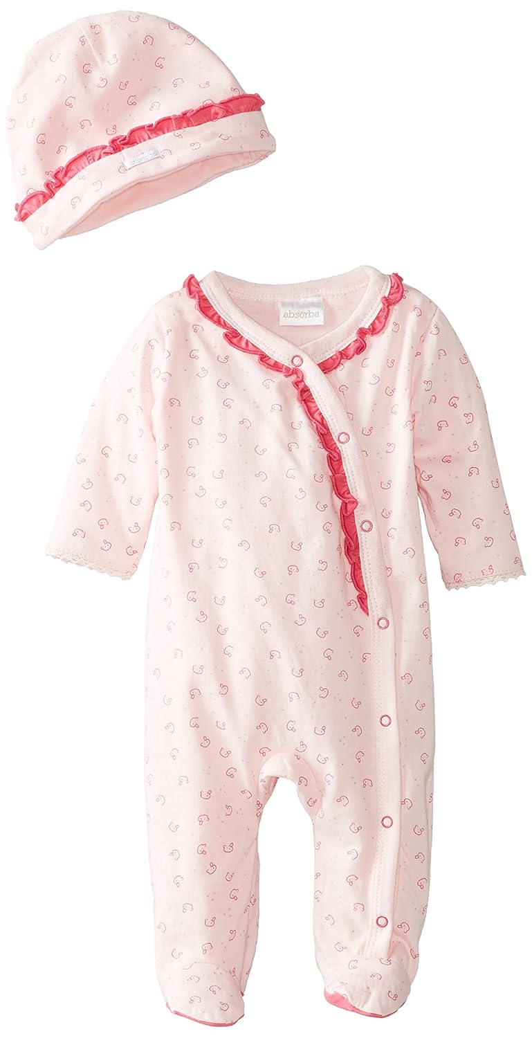 

ABSORBA Baby-Girls Newborn G Love Footie
