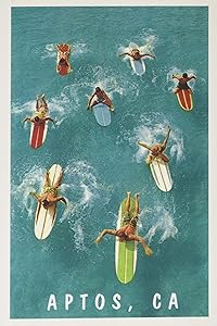 The Vintage Journal Surfers Paddling, Aptos, California (Pocket Sized - Found Image Press Journals) by Found Image Press