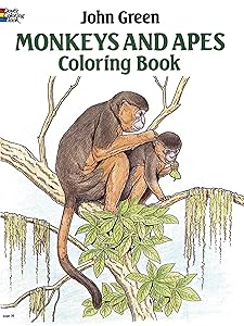 Monkeys and Apes Coloring Book (Dover Animal Coloring Books)