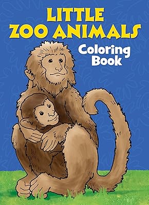 Little Zoo Animals Coloring Book (Dover Little Activity Books: Animals)