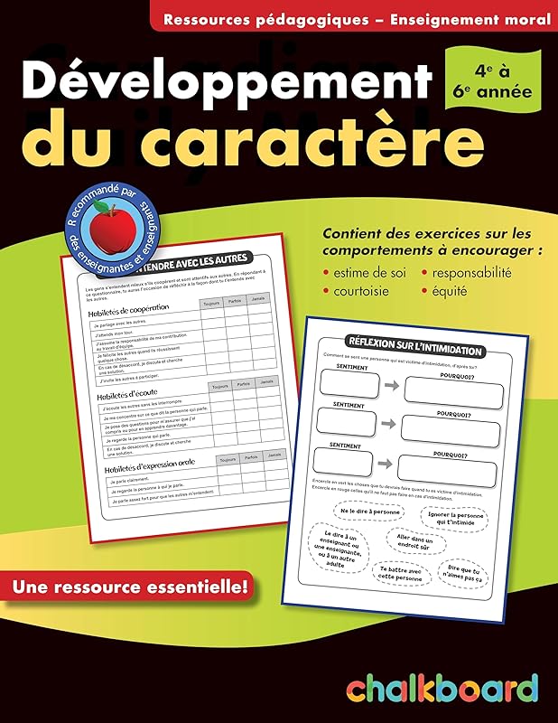Developpement Du Caractere 4-6 (Character Development) by Demetra Turnbull