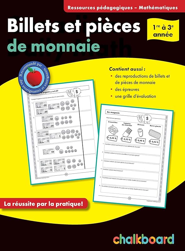 Billets Et Pièces De Monnaie 1-3 (Money Activities) by Demetra Turnbull