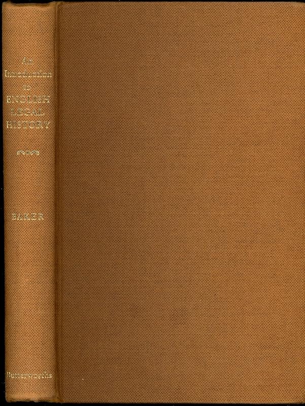 Introduction to English Legal History by john-hamilton-baker