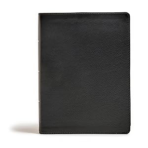 CSB Tony Evans Study Bible, Black Genuine Leather, Indexed, Black Letter, Study Notes and Commentary, Articles, Videos, Charts, Easy-to-Read Bible Serif Type