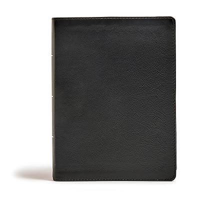 CSB Tony Evans Study Bible, Black Genuine Leather, Indexed, Black Letter, Study Notes and Commentary, Articles, Videos, Charts, Easy-to-Read Bible Serif Type