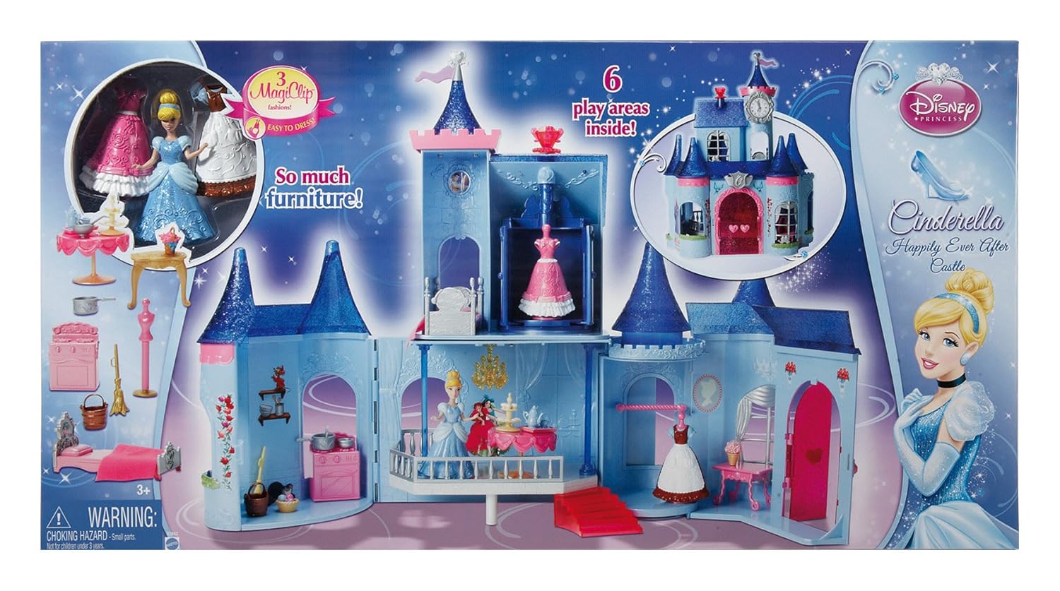 Amazon Cinderella Magic Clip Castle Doll House 29.92
